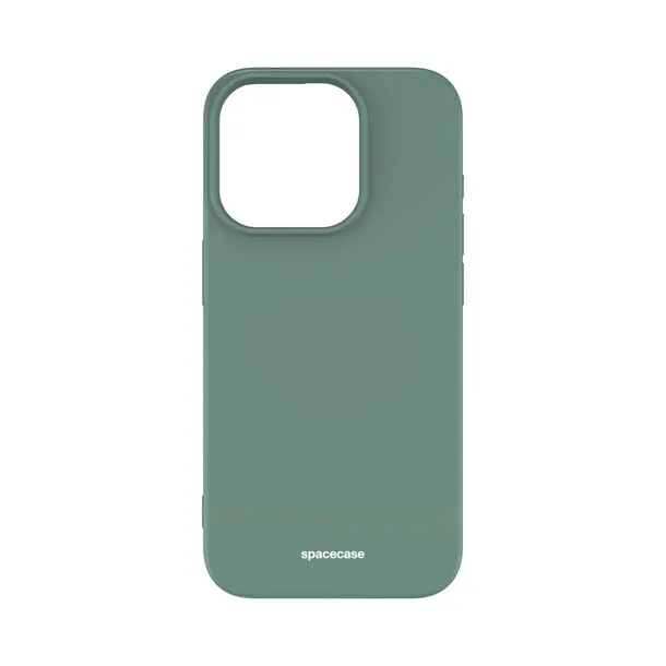 spacecase-silicone-case-iphone-15-pro-dark-green-funkcje-ladowanie-indukcyjne-pochlanianie-wstrzasow