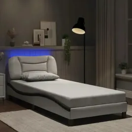 vidaxl-rama-lozka-z-led-bialo-czarna-90x190-cm-sztuczna-skora