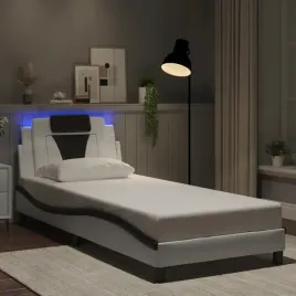 vidaxl-rama-lozka-z-led-bialo-czarna-90x190-cm-sztuczna-skora