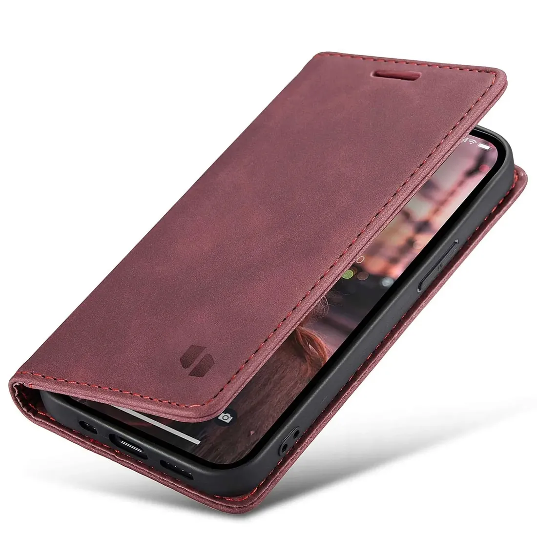 spacecase-wallet-iphone-14-red
