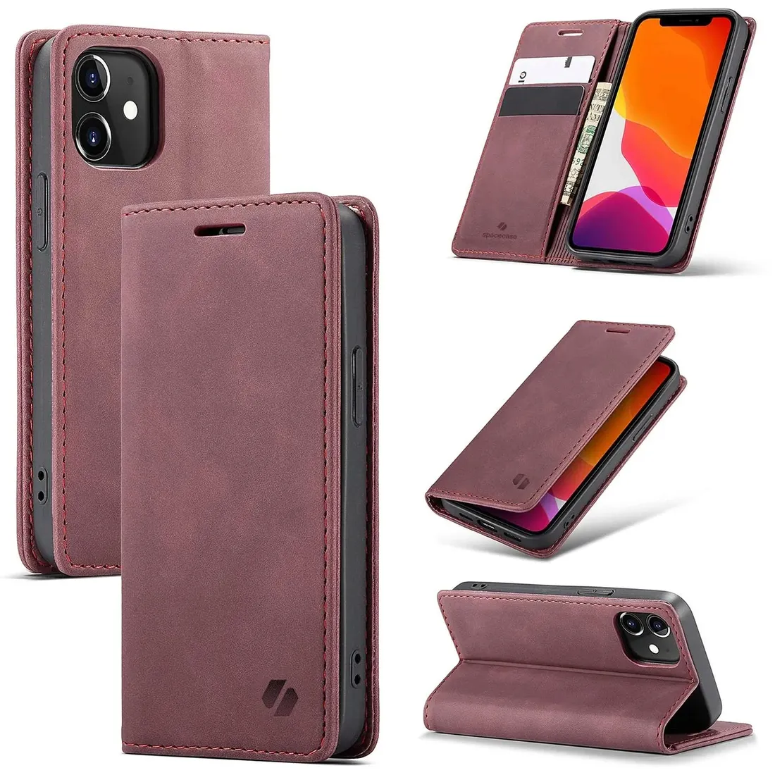 spacecase-wallet-iphone-12-mini-red