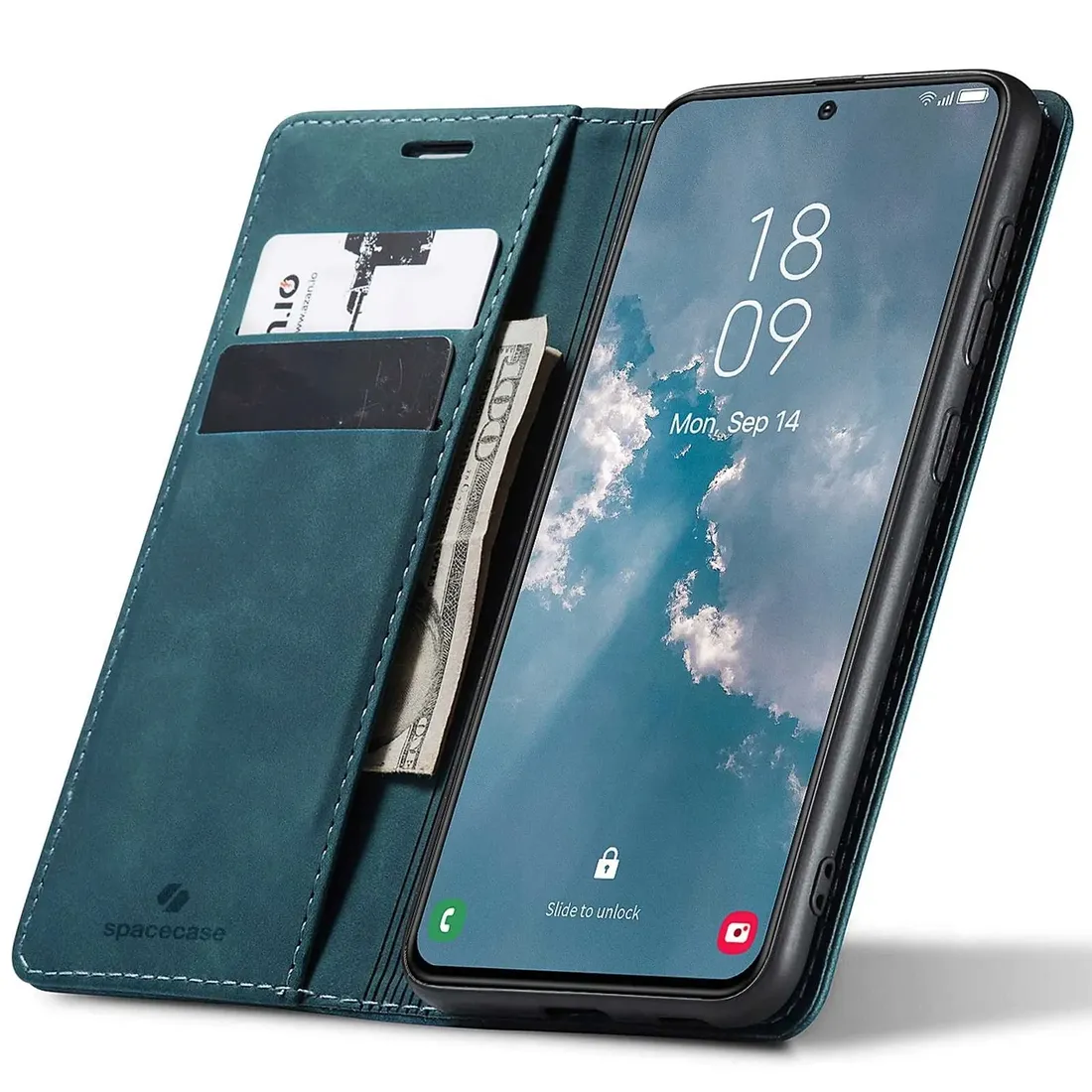 spacecase-wallet-galaxy-s23-blue
