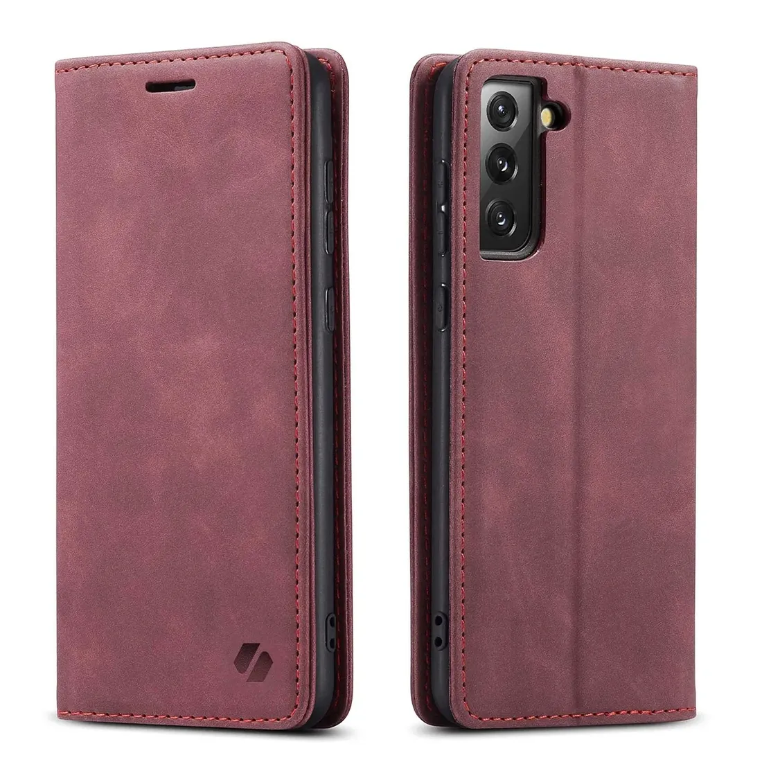 spacecase-wallet-galaxy-s21-fe-red