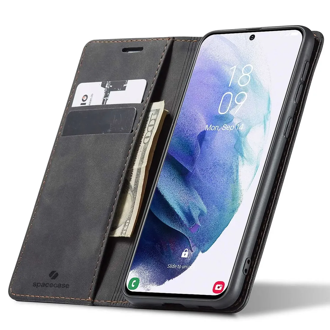 spacecase-wallet-galaxy-s21-black