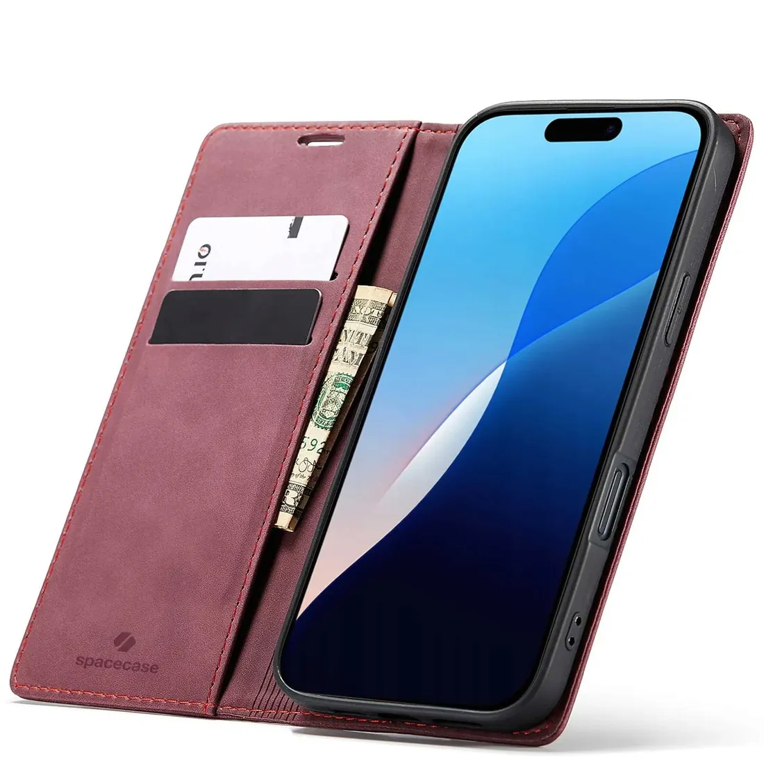 spacecase-wallet-iphone-16-pro-max-red