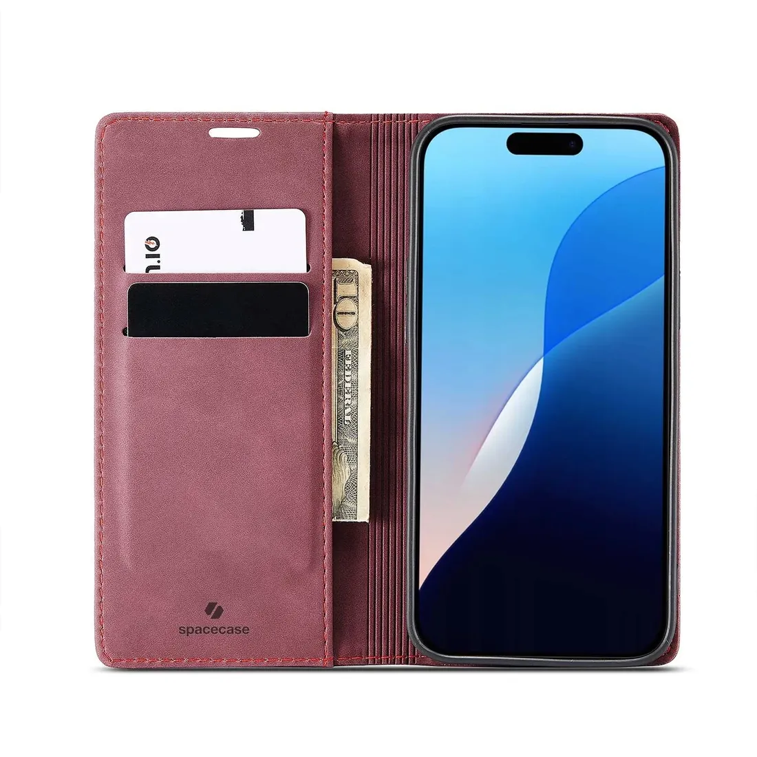 spacecase-wallet-iphone-16-pro-max-red