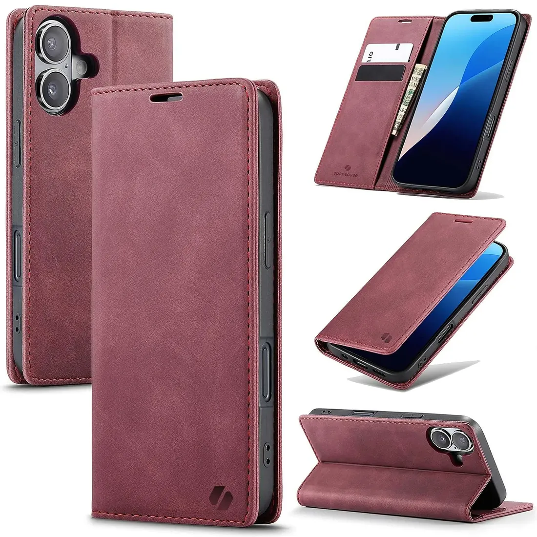 spacecase-wallet-iphone-16-plus-red