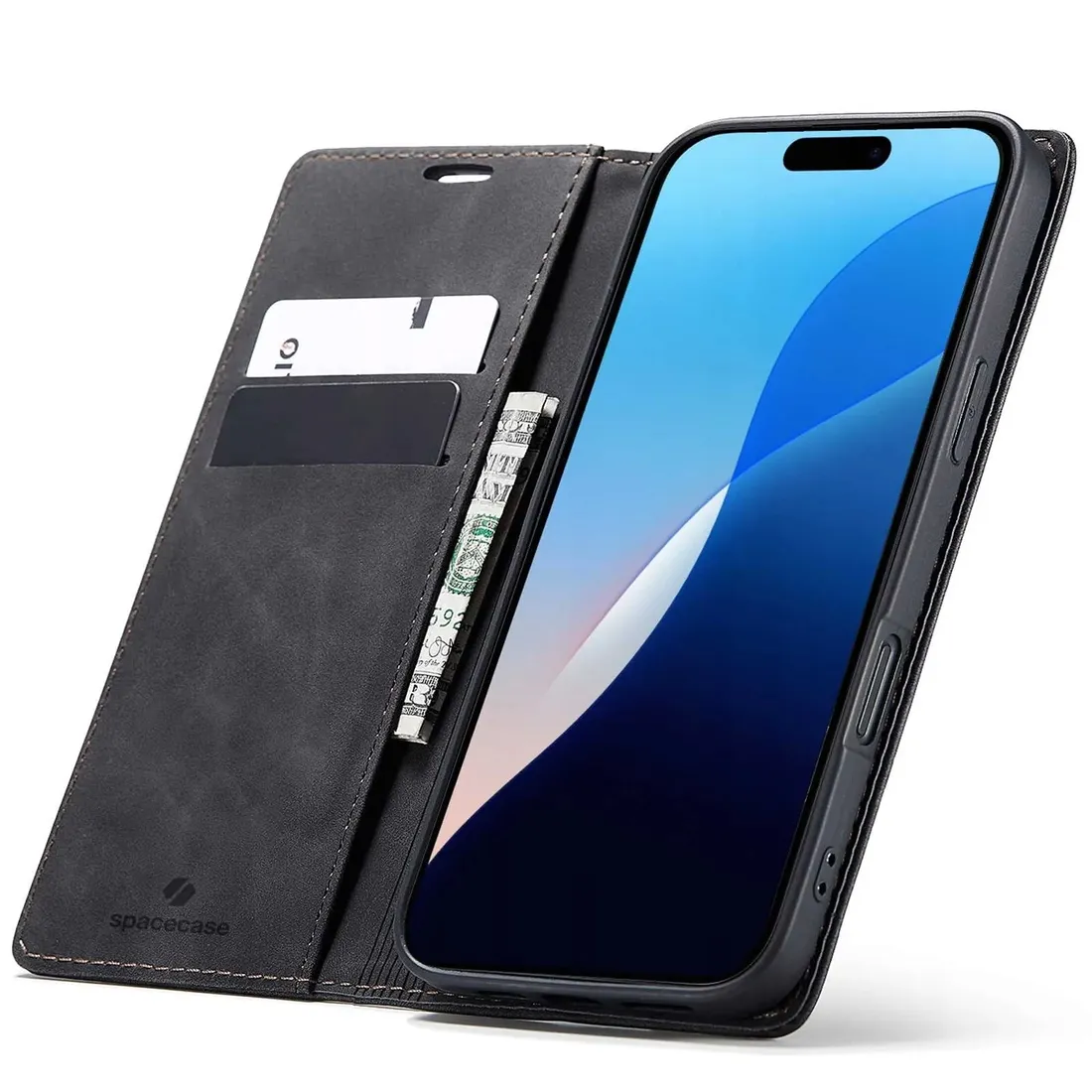 spacecase-wallet-iphone-16-black