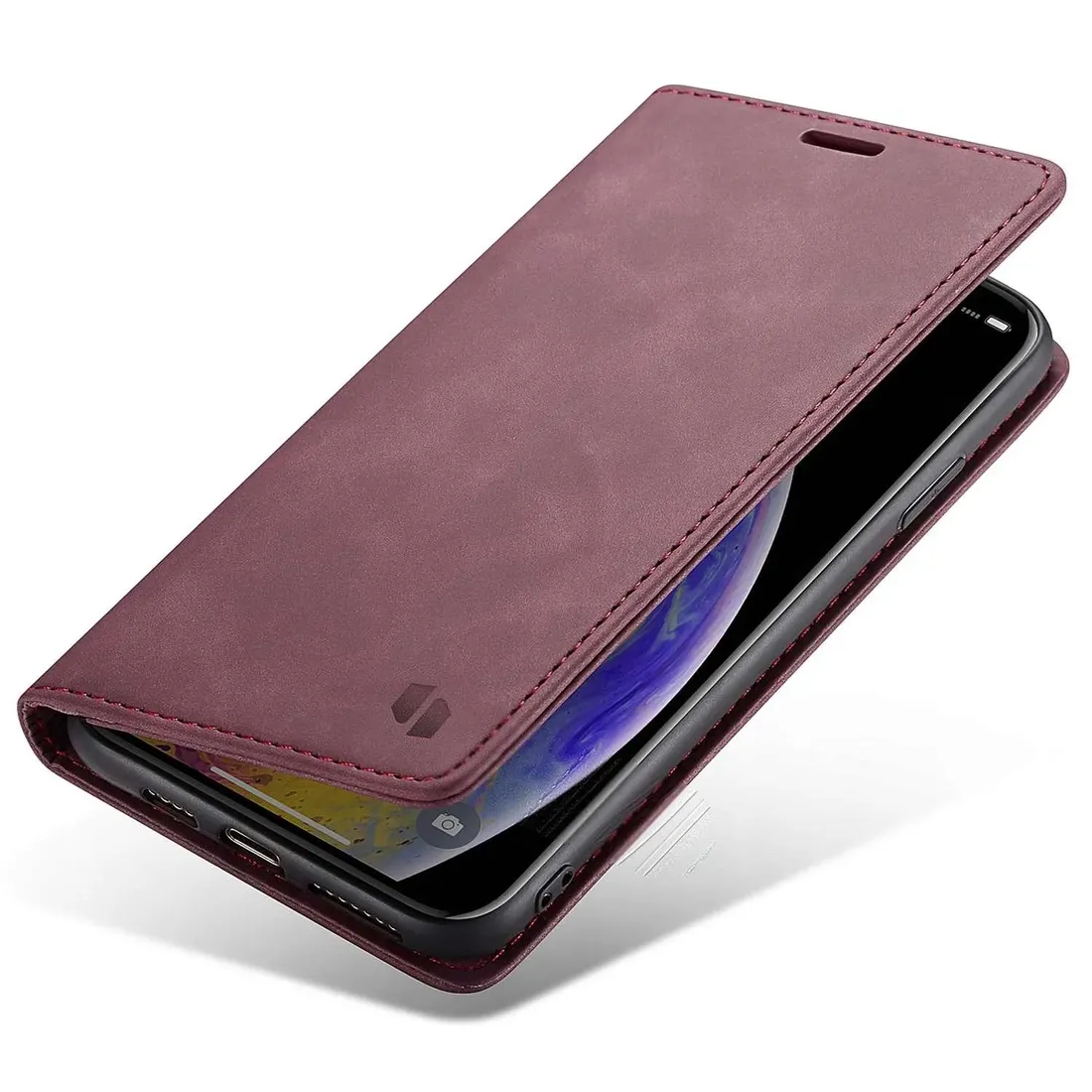 spacecase-wallet-iphone-x-xs-red