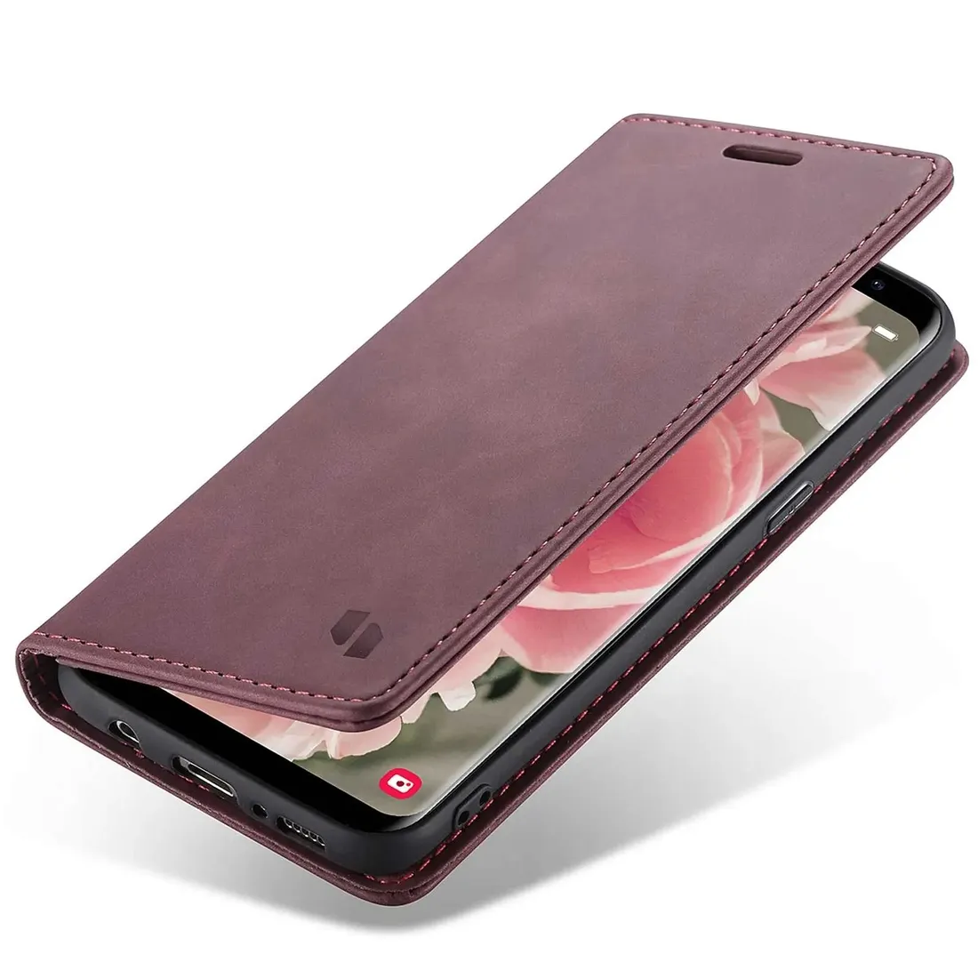 spacecase-wallet-galaxy-s8-red