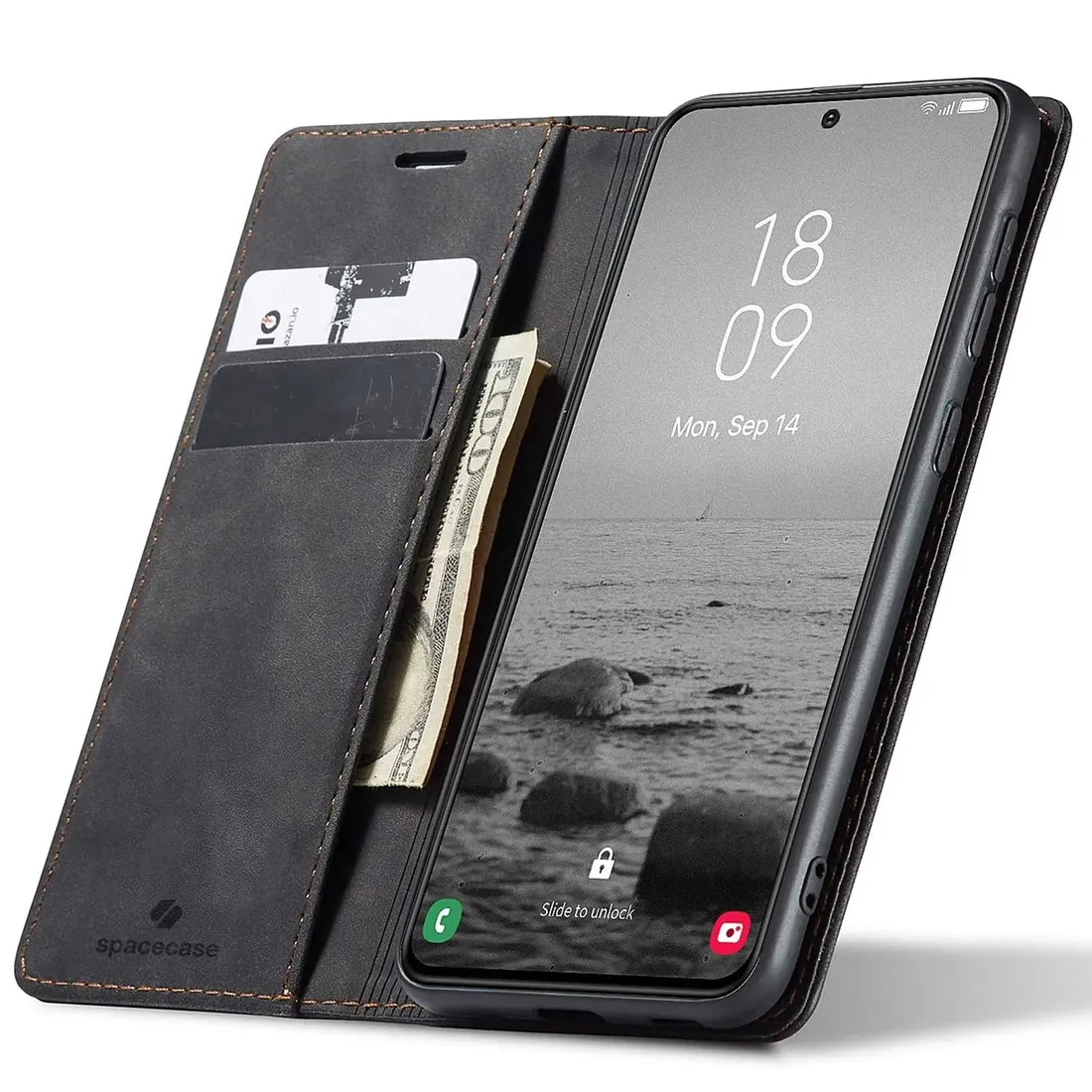 spacecase-wallet-galaxy-s23-black