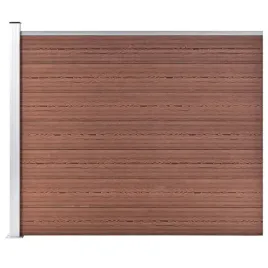 vidaxl-panel-ogrodzeniowy-z-wpc-175x146-cm-brazowy