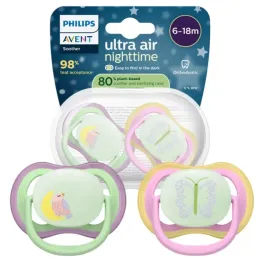 ortodontyczny-smoczek-na-noc-philips-avent-ultra-air-nighttime-6-18-2-szt