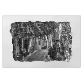 plakaty-120x80-grecja-dzielnica-plaka-droga-wsrod-kwiatkow