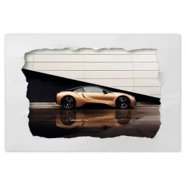 plakaty-60x40-zlote-bmw-samochod-auto