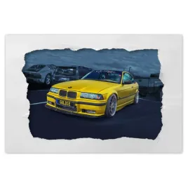 naklejki-60x40-zloty-samochod-bmw-auto