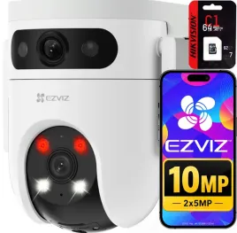 kamera-obrotowa-wifi-10mpx-dual-lens-h9c-5mp-5mp-ezviz-karta-sd-64gb