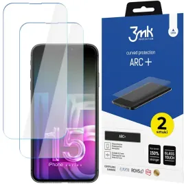 2x-folia-ochronna-hydrozelowa-3mk-arc-na-apple-iphone-15-plus-wytrzymala