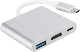 koncentrator-hub-usb-c-adapter-hdmi-z-usb-3-0-i-usb-c-szary-przejsciowka