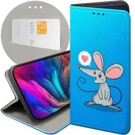etui-z-klapka-do-xiaomi-redmi-note-14-4g-wzory-myszka-mouse-mini-futeral