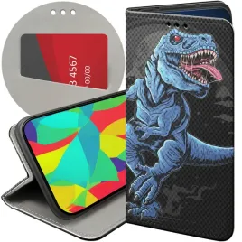 etui-do-xiaomi-redmi-note-14-4g-wzory-dinozaury-reptilia-prehistoryczne