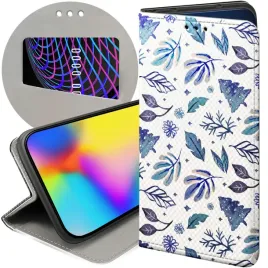 etui-z-klapka-do-xiaomi-redmi-note-14-4g-wzory-zima-snieg-sniezynki-winter
