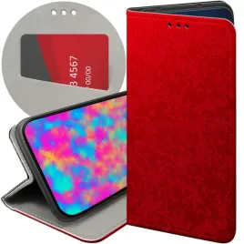 etui-z-klapka-do-xiaomi-redmi-note-14-4g-wzory-czerwone-serca-roze-futeral