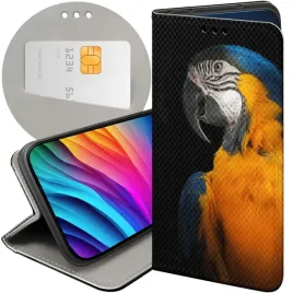 etui-z-klapka-do-xiaomi-redmi-note-14-4g-wzory-papuga-papuzka-tukan-futeral