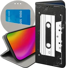 etui-z-klapka-do-xiaomi-redmi-note-14-4g-wzory-retro-old-school-muzyka-gry