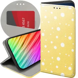 etui-z-klapka-do-xiaomi-redmi-note-14-4g-wzory-kropki-grochy-bokeh-dots