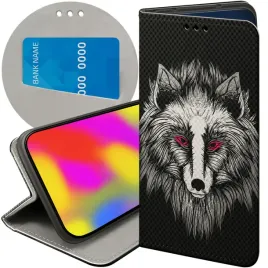 etui-z-klapka-do-xiaomi-redmi-note-14-4g-wzory-wilk-wilkolak-wolf-wilczyca