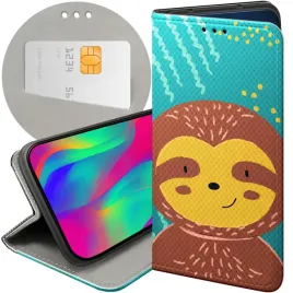 etui-do-xiaomi-redmi-note-14-4g-wzory-leniwiec-smieszne-wewnetrzne-zwierze