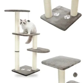drapak-dla-kota-z-platformami-pilka-na-sznurku-stojacy-trixie-altea-117cm