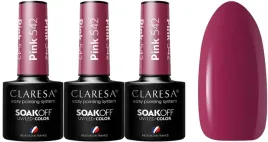 3-sztuki-lakier-hybrydowy-pink-542-5g-claresa-wyrazista-czerwien-z-rozem