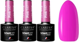 3-sztuki-lakier-hybrydowy-pink-547-5g-claresa-kobiecy-roz-wysoki-polysk