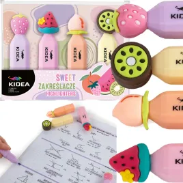 kidea-zakreslacze-male-mini-szkolne-owoce-4-sztuki