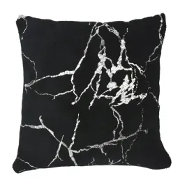 poszewka-dekoracyjna-pluszowa-glamour-45x45-marmurek-czarna-srebrny-wzor