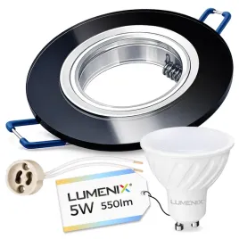 zestaw-oprawa-okragla-szklana-czarna-lustrzana-zarowka-gu10-led-5w