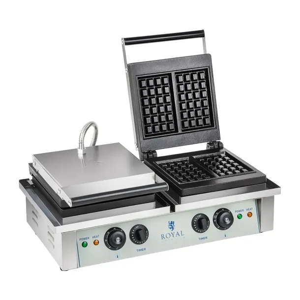 GOFROWNICA Profesjonalna 2x2000W Prostokątna ROYAL CATERING Mocna