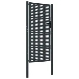 furtka-ogrodowa-stalowa-antracytowa-105-x-250-cm-z-zamkiem-i-klamka