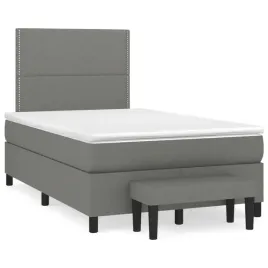 lozko-kontynentalne-ciemnoszare-203-x-120-x-118-128-cm-z-materacem-120-x