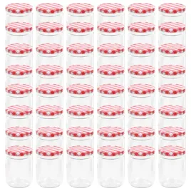 szklane-sloiki-na-dzem-230-ml-z-pokrywka-bialo-czerwona-65-x-9-cm