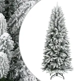 choinka-sztuczna-210-cm-bialo-zielona-flokowana-na-zawiasach