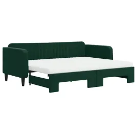 rozkladana-lezanka-sofa-ciemnozielona-223x100x75-cm-2-materace-piankowe