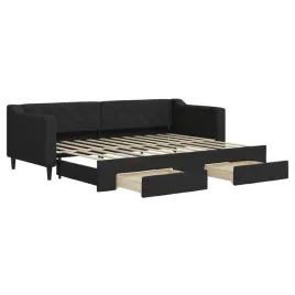 czarna-sofa-z-funkcja-spania-223-x-90-x-67-cm-2-szuflady-na-kolkach