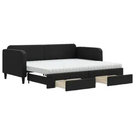 czarna-sofa-rozkladana-2-w-1-z-szufladami-223-x-100-x-75-cm
