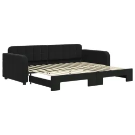 czarna-rozkladana-lezanka-sofa-aksamitna-224-x-100-x-71-cm