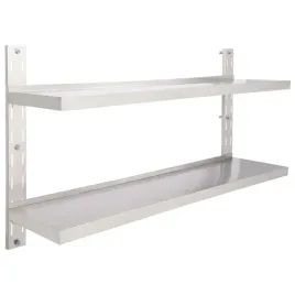 2-poziomowa-polka-scienna-ze-stali-nierdzewnej-150-x-30-cm-srebrna