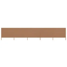 parawan-5-panelowy-600-x-120-cm-taupe-z-drewnianymi-slupkami