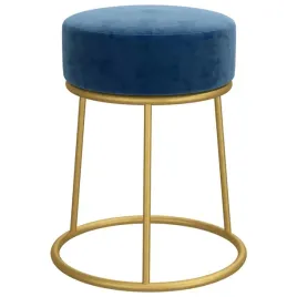stylowy-okragly-taboret-aksamitny-z-zelazna-podstawa-niebieski-zloty